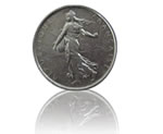 piece en argent 5 francs Semeuse